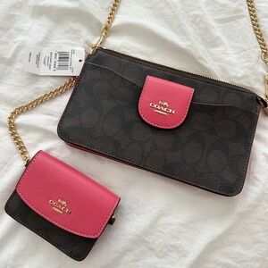 Coach Poppy Crossbody With Card Case (BRAND NEW!)